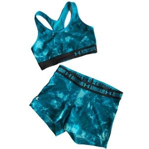 NWOT Tie-Dye Sports Bra and Shorts Set